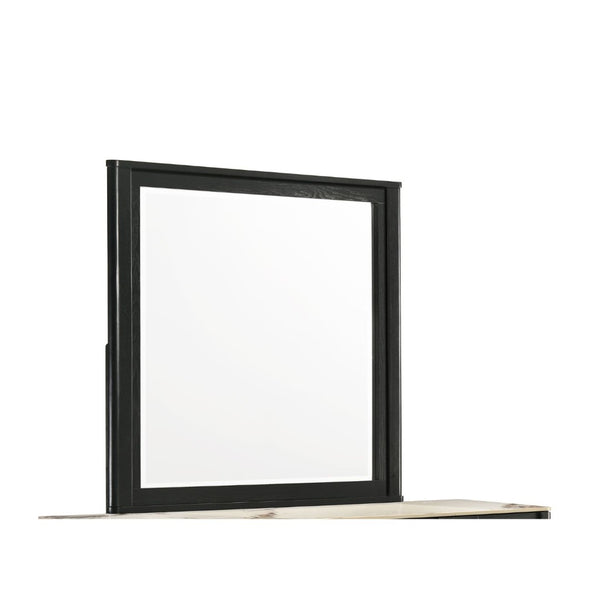 English Elm Opel Rectangular Beveled Glass Dresser Mirror with Deep Matte Black Frame for Modern Bedrooms B009P473968