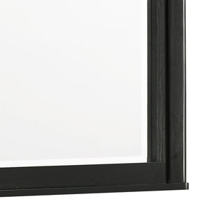 English Elm Opel Rectangular Beveled Glass Dresser Mirror with Deep Matte Black Frame for Modern Bedrooms B009P473968