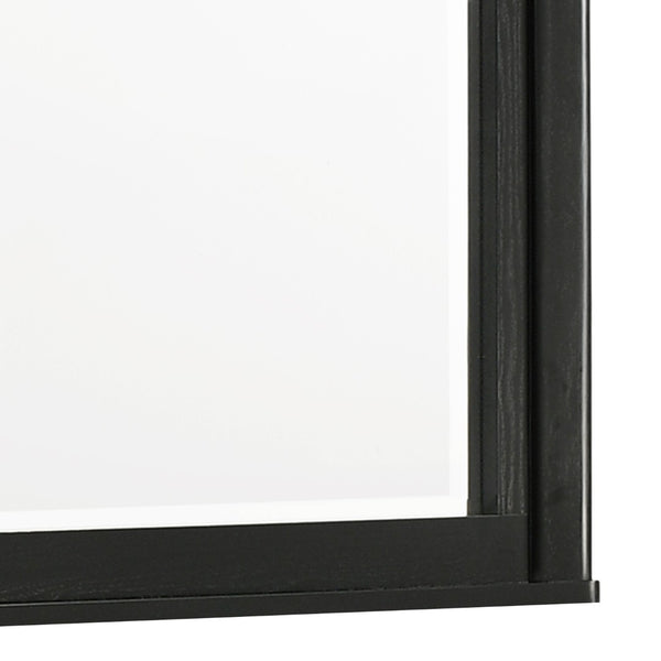 English Elm Opel Rectangular Beveled Glass Dresser Mirror with Deep Matte Black Frame for Modern Bedrooms B009P473968