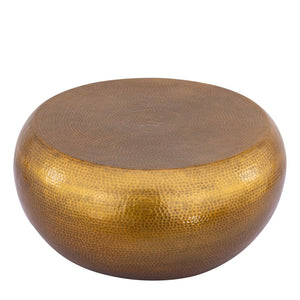 English Elm Ct-201 Square Aluminum Coffee Table with Gold Metallic Finish for Modern Living Rooms B009P477766