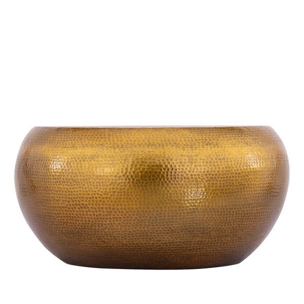 English Elm Ct-201 Square Aluminum Coffee Table with Gold Metallic Finish for Modern Living Rooms B009P477766