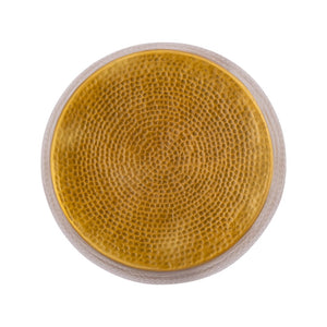 English Elm Et-201 Oval Aluminum End Table with Polished Gold Finish for Modern Living Spaces B009P477767