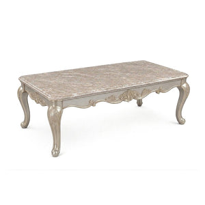 English Elm Isabella Glass Top Coffee Table Ornate Carved Wood Base Antique Gold Living Room B009P479041