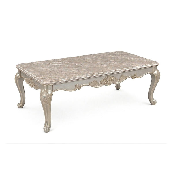 English Elm Isabella Glass Top Coffee Table Ornate Carved Wood Base Antique Gold Living Room B009P479041