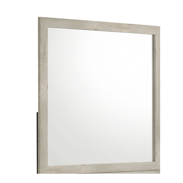 English Elm Montana Rectangular Wall Mirror with Warm Oak Wood Frame for Farmhouse Bedrooms Natural 39.57 x 1 x 39.6 B009P493466