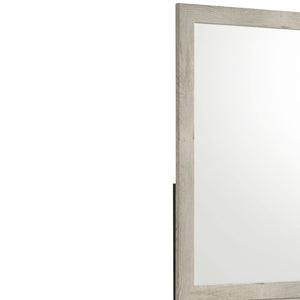 English Elm Montana Rectangular Wall Mirror with Warm Oak Wood Frame for Farmhouse Bedrooms Natural 39.57 x 1 x 39.6 B009P493466