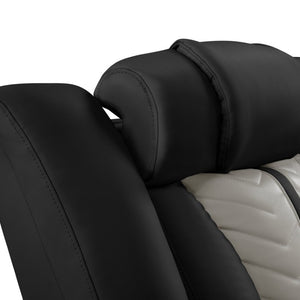 English Elm Cruiser Power Reclining Sofa with Massage LED Lighting and Media Storage in Faux Leather B009P529365