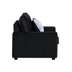 English Elm Rita Contemporary Accent Chair with Integrated LED Lighting and Solid Wood Base B009S02203