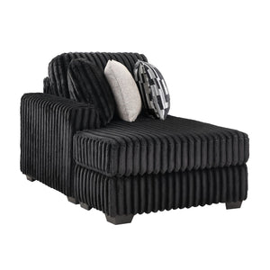 English Elm Snuggle U-shaped Modular Sectional Ribbed Velvet Polyester Deep Seat Living Room Sofa B009S02206