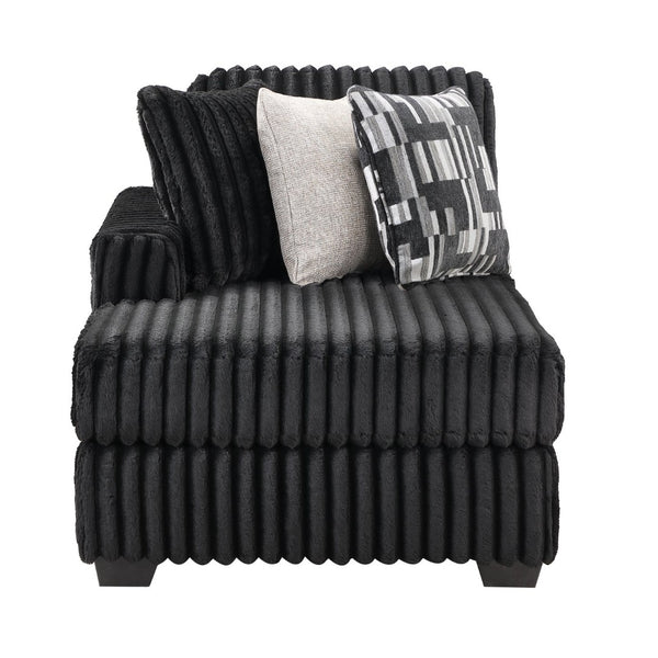 English Elm Snuggle U-shaped Modular Sectional Ribbed Velvet Polyester Deep Seat Living Room Sofa B009S02206