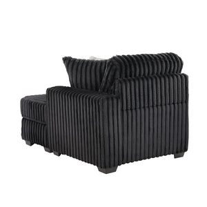 English Elm Snuggle U-shaped Modular Sectional Ribbed Velvet Polyester Deep Seat Living Room Sofa B009S02206