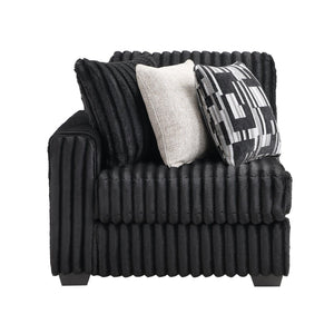 English Elm Snuggle U-shaped Modular Sectional Ribbed Velvet Polyester Deep Seat Living Room Sofa B009S02206
