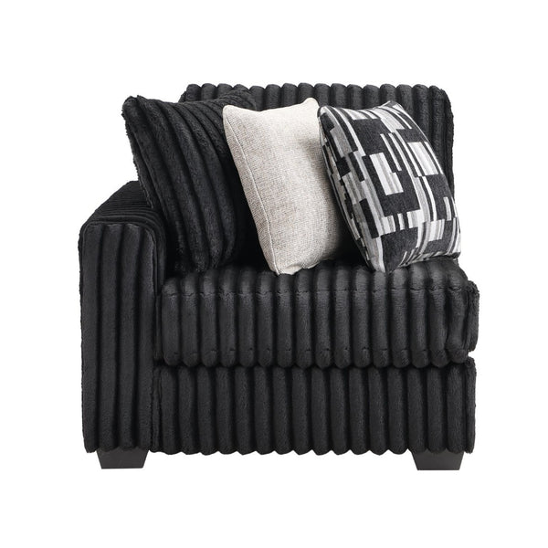 English Elm Snuggle U-shaped Modular Sectional Ribbed Velvet Polyester Deep Seat Living Room Sofa B009S02206