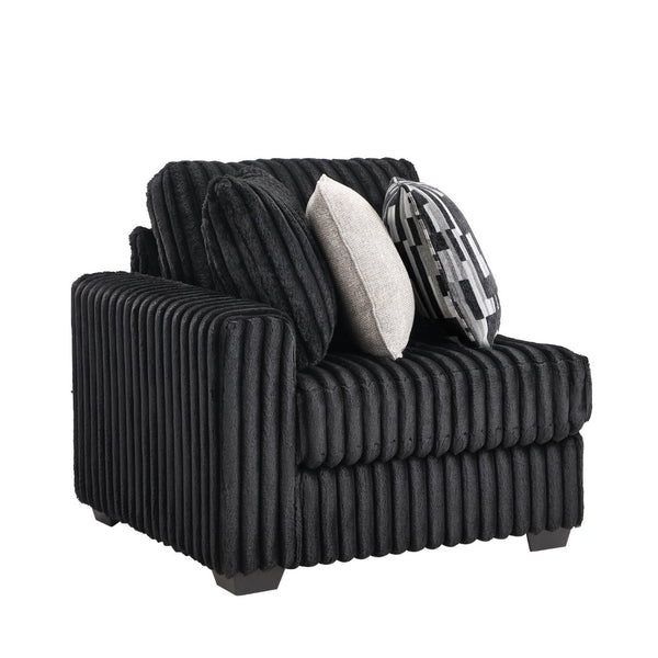 English Elm Snuggle U-shaped Modular Sectional Ribbed Velvet Polyester Deep Seat Living Room Sofa B009S02206
