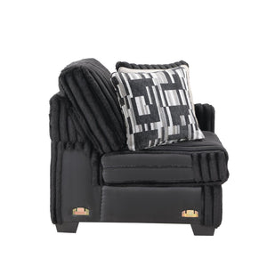 English Elm Snuggle U-shaped Modular Sectional Ribbed Velvet Polyester Deep Seat Living Room Sofa B009S02206