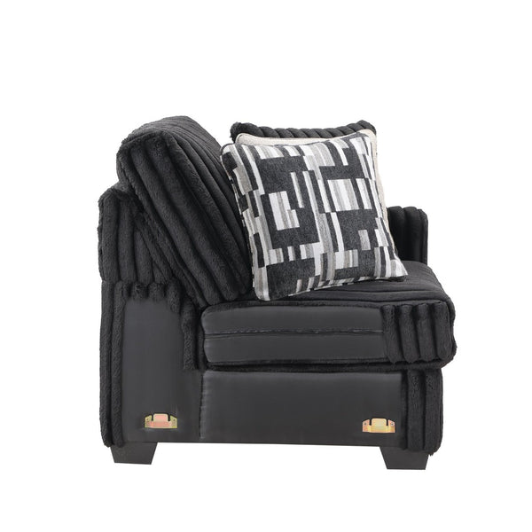 English Elm Snuggle U-shaped Modular Sectional Ribbed Velvet Polyester Deep Seat Living Room Sofa B009S02206