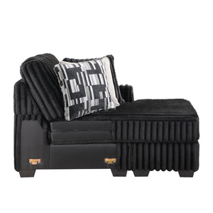 English Elm Snuggle U-shaped Modular Sectional Ribbed Velvet Polyester Deep Seat Living Room Sofa B009S02206
