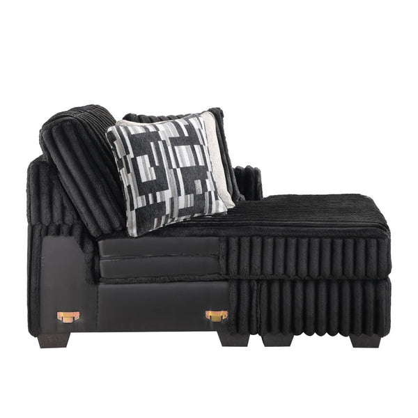 English Elm Snuggle U-shaped Modular Sectional Ribbed Velvet Polyester Deep Seat Living Room Sofa B009S02206