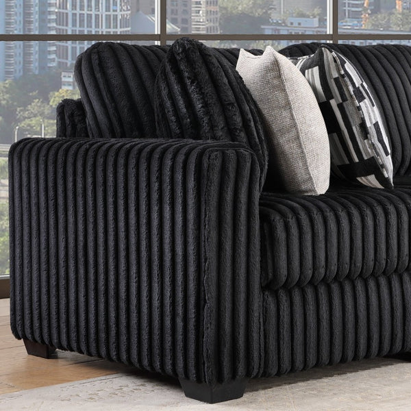 English Elm Snuggle U-shaped Modular Sectional Ribbed Velvet Polyester Deep Seat Living Room Sofa B009S02206