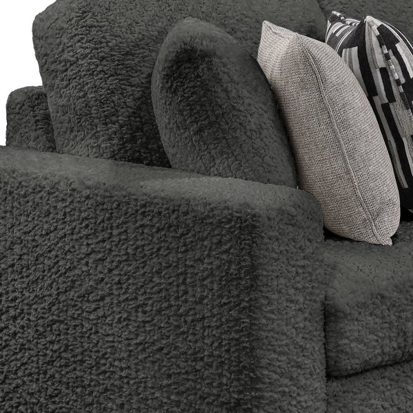 English Elm Maxwell L-shaped Sectional Sofa Low Profile Contemporary Upholstered Living Room Seating Gray B009S02207