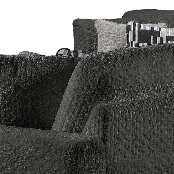 English Elm Maxwell L-shaped Sectional Sofa Low Profile Contemporary Upholstered Living Room Seating Gray B009S02207