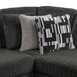 English Elm Maxwell L-shaped Sectional Sofa Low Profile Contemporary Upholstered Living Room Seating Gray B009S02207
