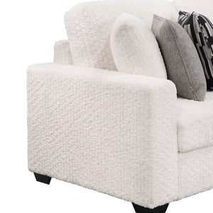English Elm Maxwell L-shaped Sectional Sofa Low Profile Contemporary Upholstered Living Room Seating Cream B009S02208