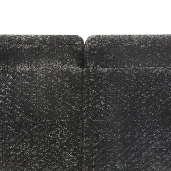 English Elm Magnum Contemporary Sectional Sofa Soft Gray Fabric Plush Seating for Open Living Rooms B009S02213