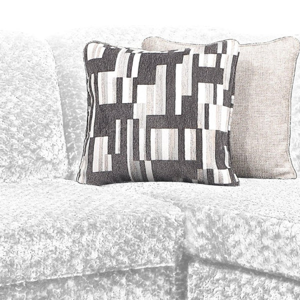 English Elm Magnum Contemporary L-Shaped Sectional Sofa with Plush Upholstery for Living Rooms Cream B009S02214