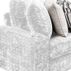 English Elm Magnum Contemporary L-Shaped Sectional Sofa with Plush Upholstery for Living Rooms Cream B009S02214