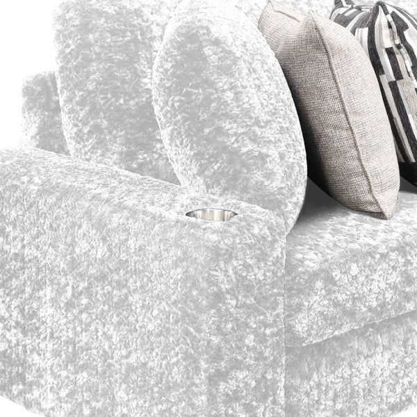 English Elm Magnum Contemporary L-Shaped Sectional Sofa with Plush Upholstery for Living Rooms Cream B009S02214