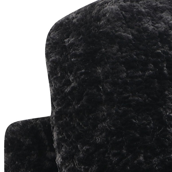 English Elm Magnum Contemporary L-Shaped Sectional Sofa with Plush Upholstery for Living Rooms Black B009S02215