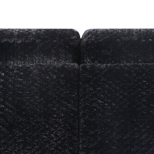 English Elm Magnum Contemporary L-Shaped Sectional Sofa with Plush Upholstery for Living Rooms Black B009S02215