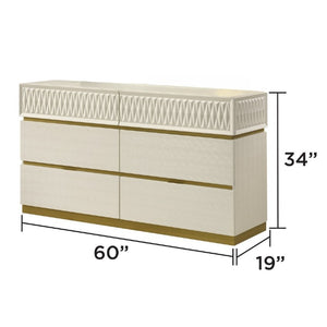 English Elm Stanley Queen Bedroom Set with LED Headboard Gray Crocodile Texture Four Piece Suite B009S02338