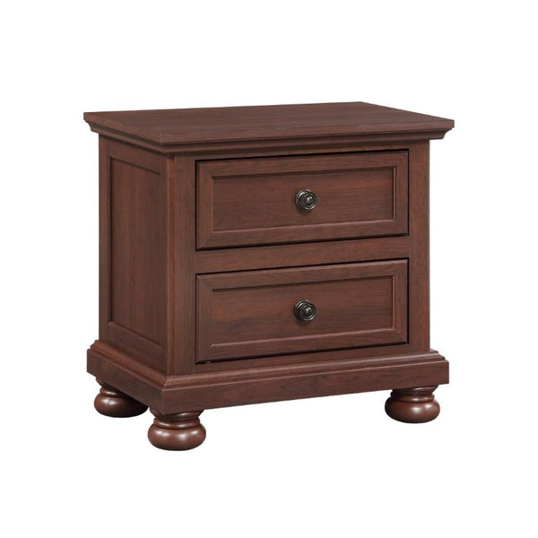 English Elm Boston Traditional King Bedroom Set with Walnut Cherry Wood and Footboard Storage B009S02358