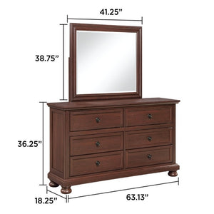 English Elm Boston Traditional King Bedroom Set with Walnut Cherry Wood and Footboard Storage B009S02358
