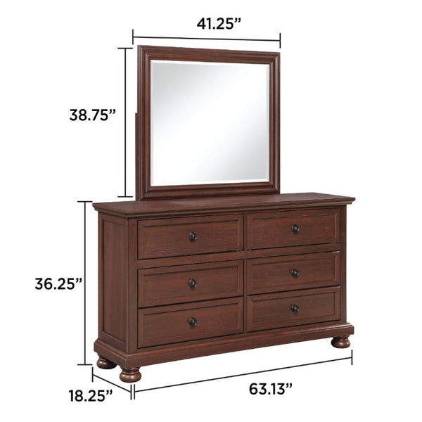 English Elm Boston Traditional King Bedroom Set with Walnut Cherry Wood and Footboard Storage B009S02358