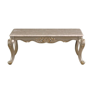 English Elm Royale European Damask 5 Piece Living Room Set with Carved Gold Frames and Marble Tops B009S02367