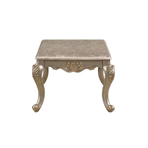 English Elm Royale European Damask 5 Piece Living Room Set with Carved Gold Frames and Marble Tops B009S02367