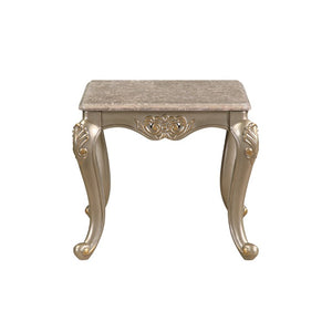 English Elm Royale European Damask 5 Piece Living Room Set with Carved Gold Frames and Marble Tops B009S02367