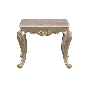 English Elm Royale European Damask 5 Piece Living Room Set with Carved Gold Frames and Marble Tops B009S02367
