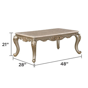 English Elm Royale European Damask 5 Piece Living Room Set with Carved Gold Frames and Marble Tops B009S02367