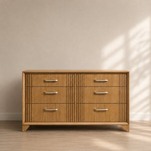 English Elm Hugo King Bedroom Set with Upholstered Headboard Storage Bed and Natural Wood Finish B009S02412