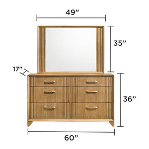 English Elm Hugo King Bedroom Set with Upholstered Headboard Storage Bed and Natural Wood Finish B009S02412