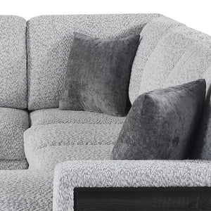 English Elm Giza Bouclé Modular Sectional with Sleeper Storage and Usb Charging for Modern Living B009S02414
