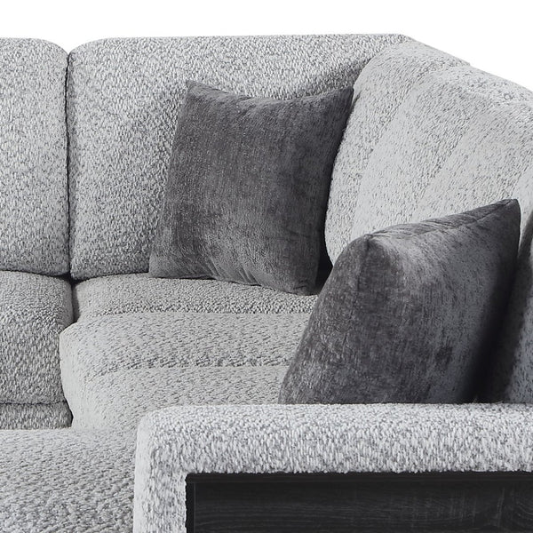 English Elm Giza Bouclé Modular Sectional with Sleeper Storage and Usb Charging for Modern Living B009S02414