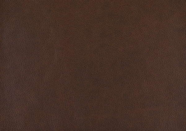 English Elm Modern Top-grain Leather Three-seat Sofa with Tufted Detail and Espresso Metal Legs B011P146402