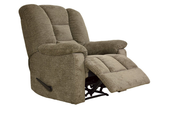 English Elm Modern Chenille Upholstered Reclining Chair with Pocket Coil Seat for Living Rooms B011P204483