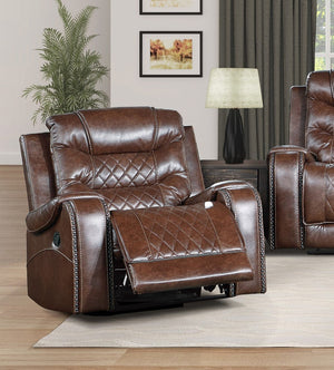 English Elm Luxurious Swivel Glider Recliner Club Chair Faux Leather Diamond Stitch Living Room B011P207542
