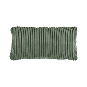 English Elm Modern Corduroy Accent Armchair with Lumbar Pillow Rubberwood Frame Living Room Seat Green B011P500675
